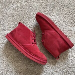 UGG Neumel 3236 Samba Red Chukka Ankle Boots Size 12‎ Men's